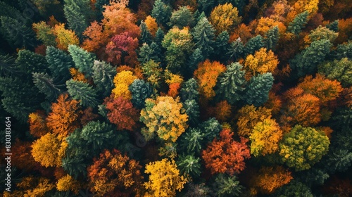 Autumn leaves background. © Nazia