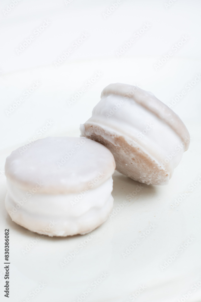 cream cookies on a plate cream cookies on a plate