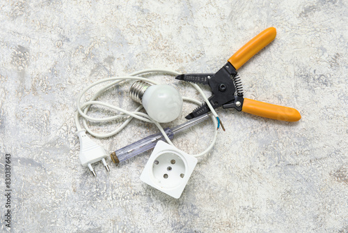 Electrician's tools, socket...