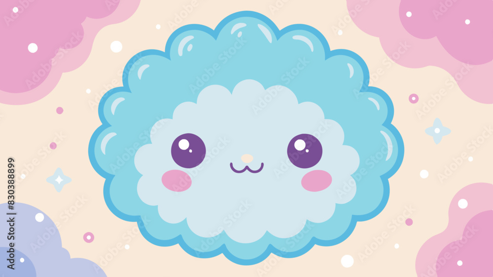 Nube tierna en cielo pastel Nube tierna en cielo pastel