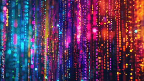 Wallpaper Mural Colorful Gradient neon light sparkling background colorful modern future technology Torontodigital.ca