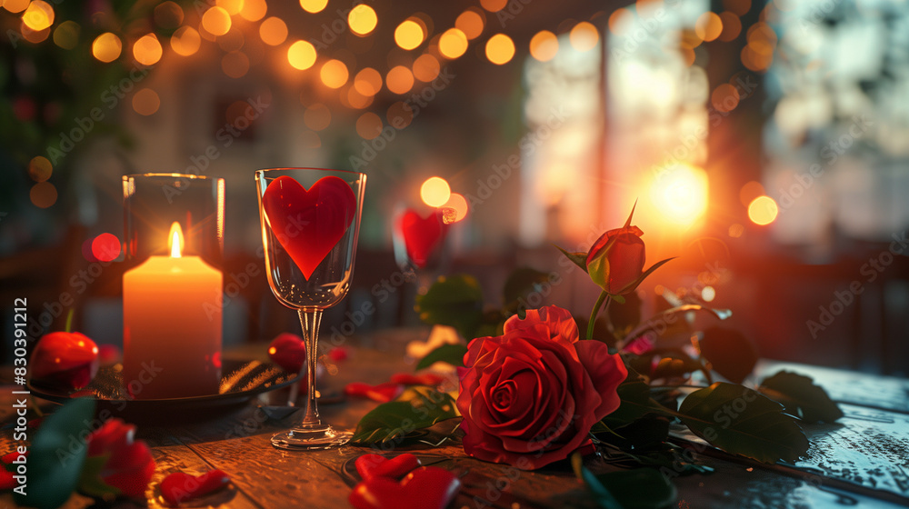 red rose and candles red rose and candles