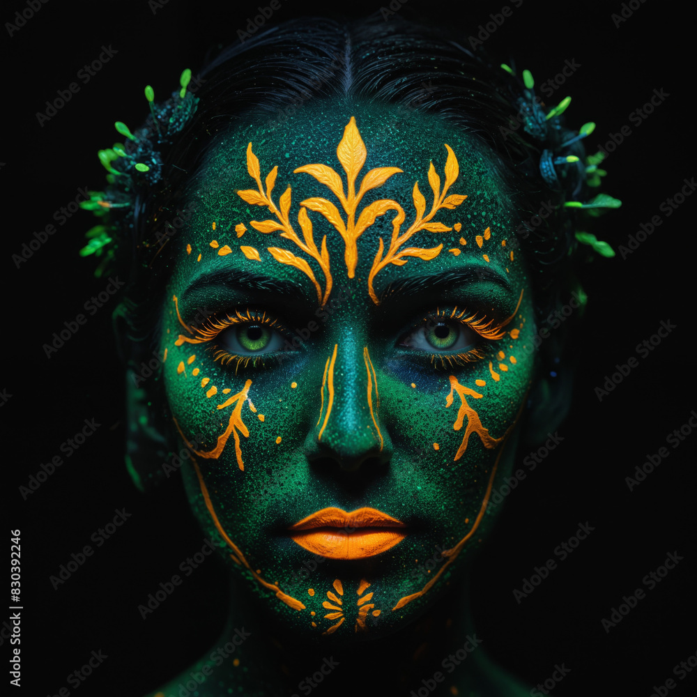 portrait of a person with a mask portrait of a person with a mask