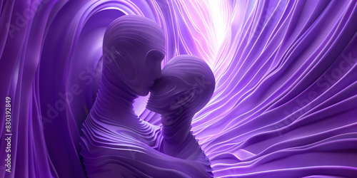 Equality (Purple): Two figures embracing, symbolizing equality and acceptance