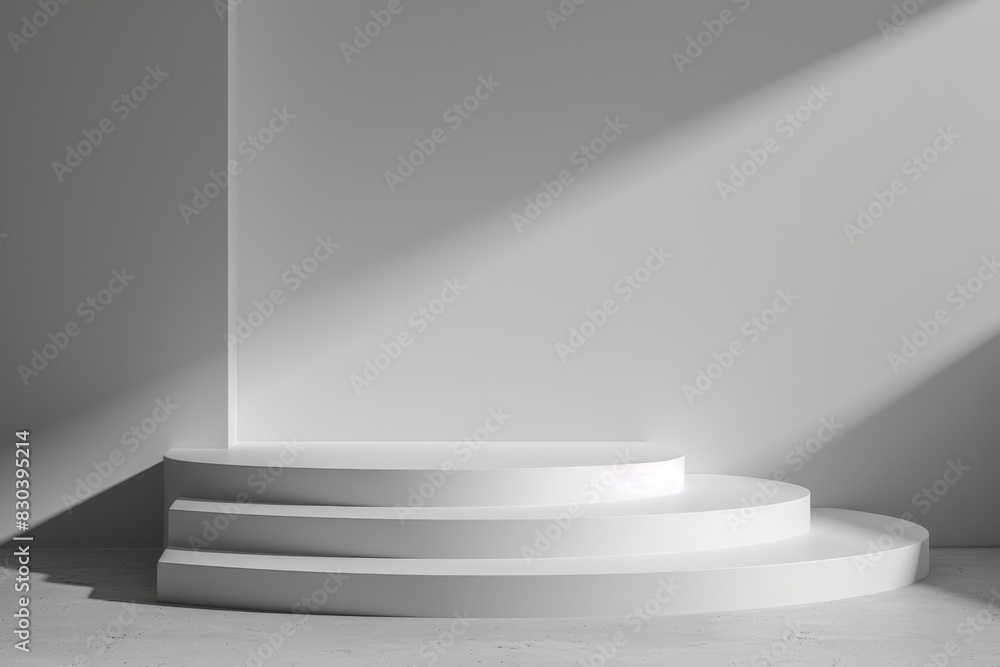 Obraz premium Aesthetic Minimalist Empty Podium