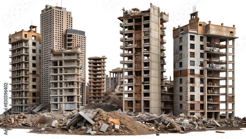 isolated destroy building