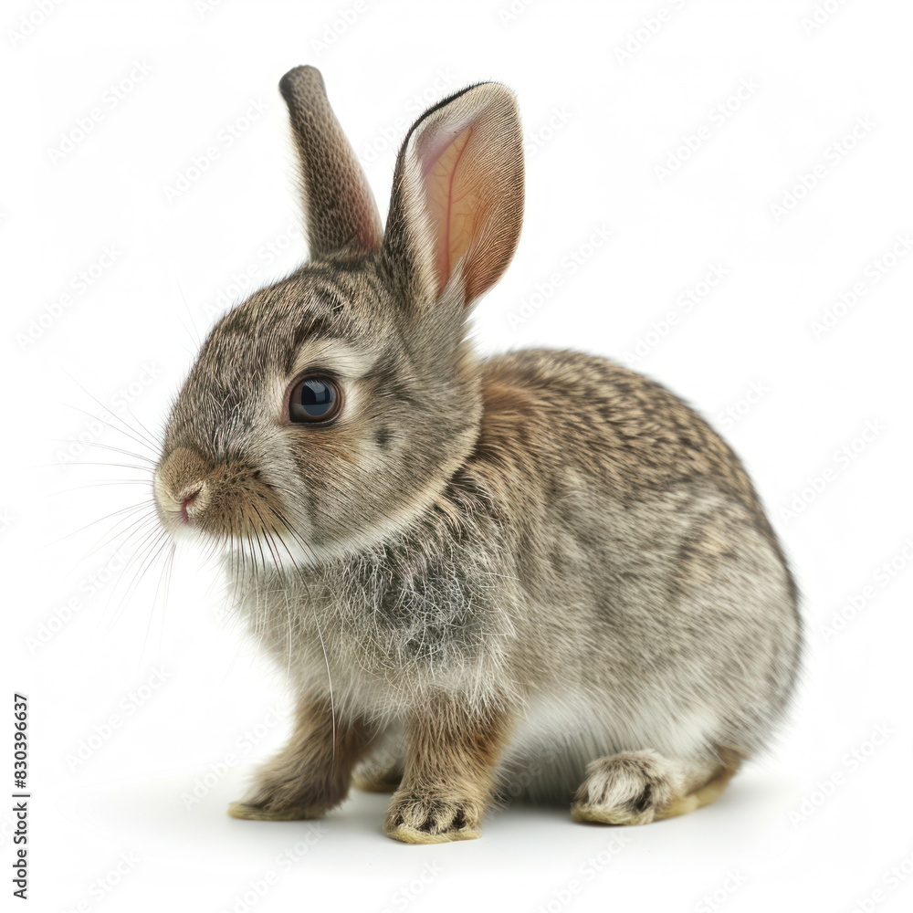 Fototapeta premium rabbit on white background