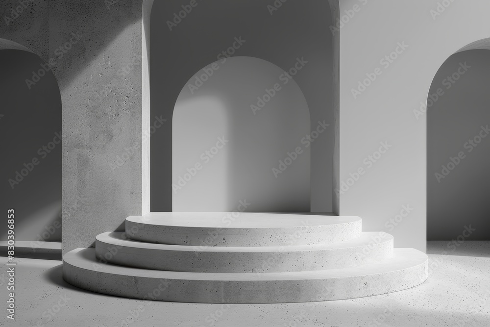 Aesthetic Minimalist Empty Podium Aesthetic Minimalist Empty Podium