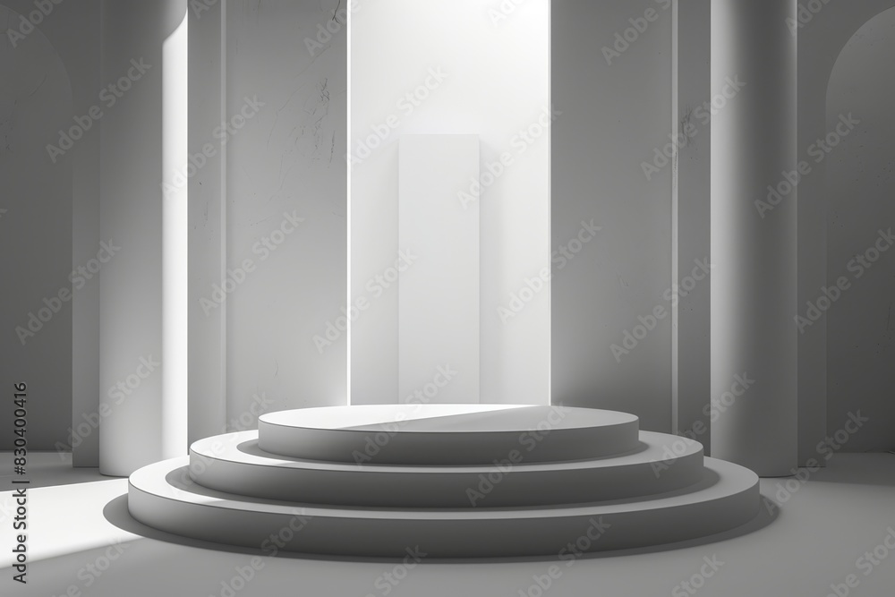 Obraz premium Aesthetic Minimalist Empty Podium