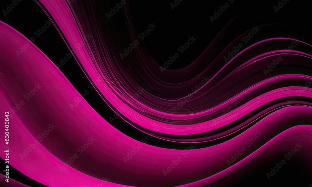 Abstract wave pattern with a pink color on a black background
Abstract wave pattern with a pink color on a black background