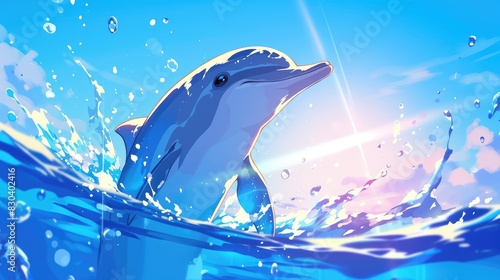 The dolphin icon is truly captivating