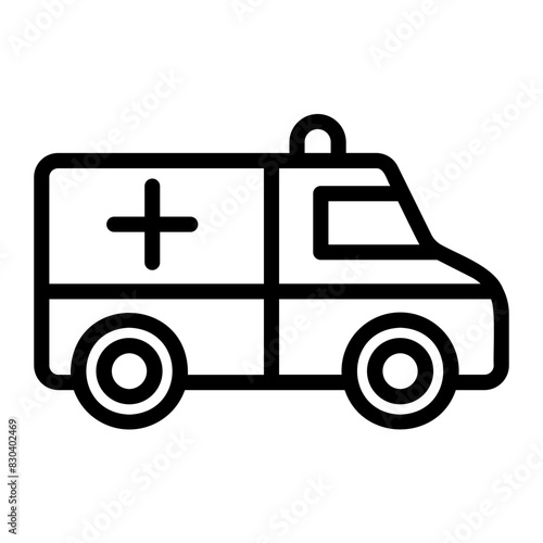 ambulance icon ilustration