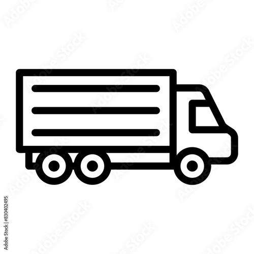 cargo truck icon ilustration