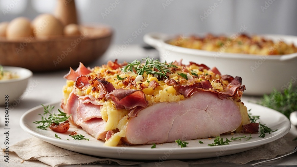 Kinkkukiusaus (Ham and potato casserole) Kinkkukiusaus (Ham and potato casserole)
