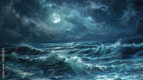Rough Ocean in the Early Hours