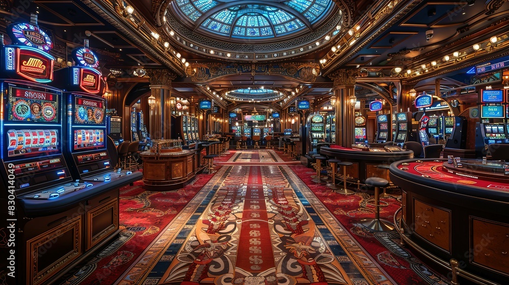 Obraz premium Cards and Coins: The World of the Casino