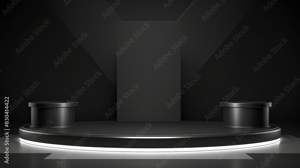 elegant and luxurious 3d empty podium elegant and luxurious 3d empty podium