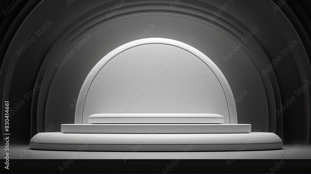elegant and luxurious 3d empty podium