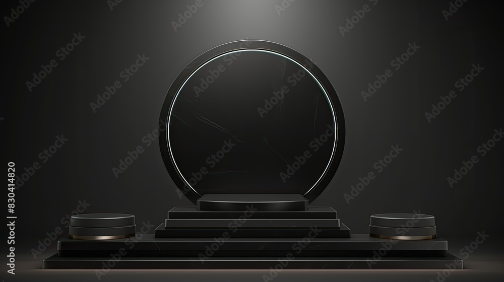 elegant and luxurious 3d empty podium elegant and luxurious 3d empty podium