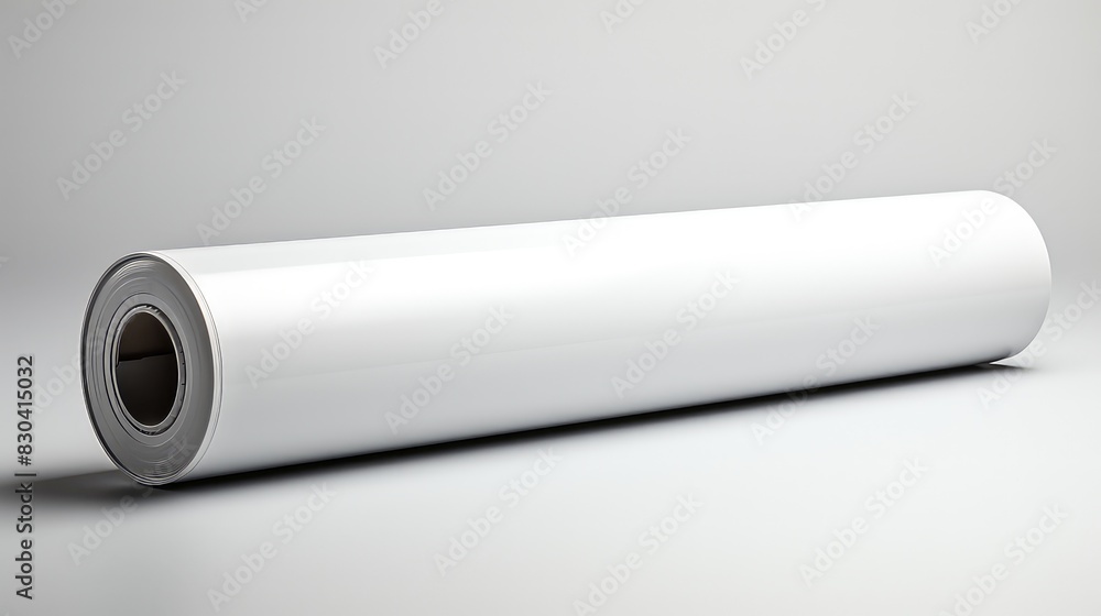 Blank white paper rolls mockup Blank white paper rolls mockup