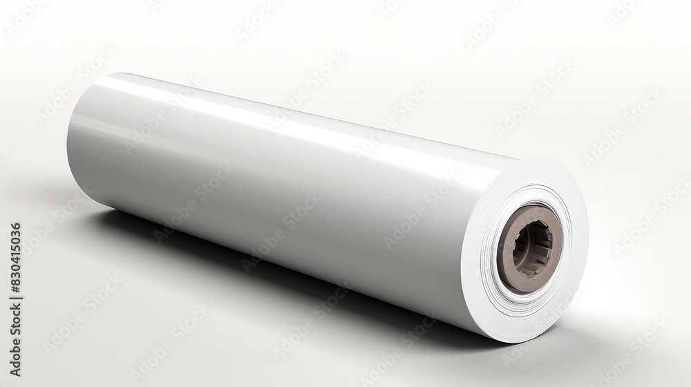 Blank white paper rolls mockup Blank white paper rolls mockup