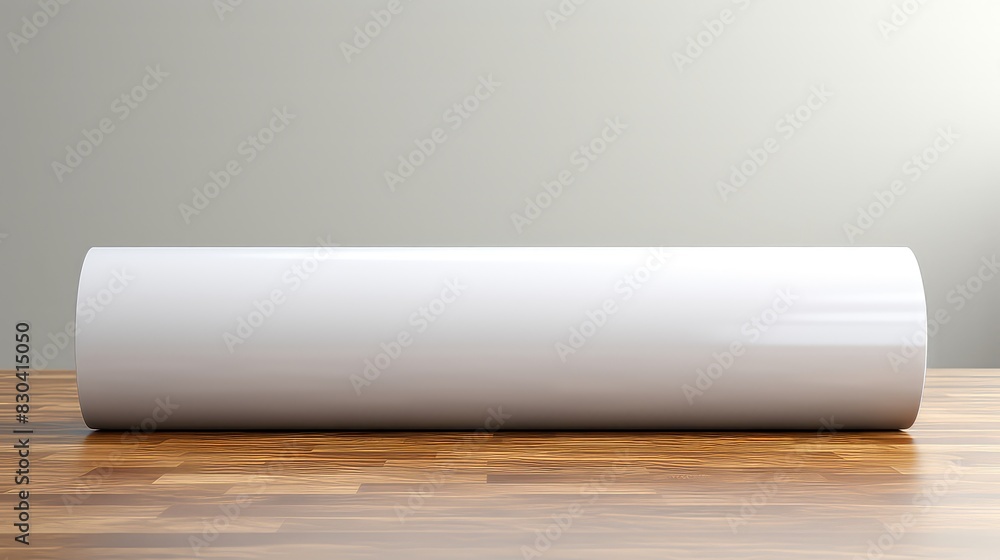 Blank white paper rolls mockup Blank white paper rolls mockup