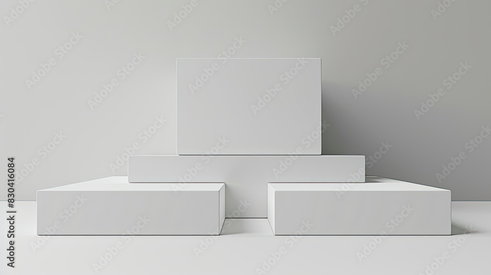 3d minimalist clean and white beigie empty podium 3d minimalist clean and white beigie empty podium