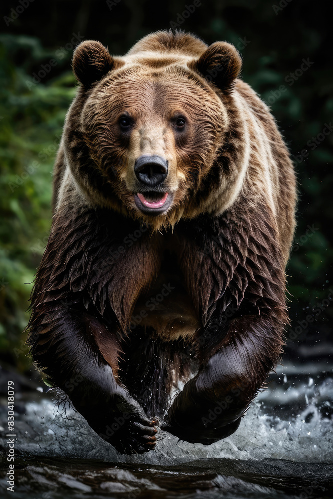 Bear's attack, Realistic images of wild animal attacks Bear's attack, Realistic images of wild animal attacks