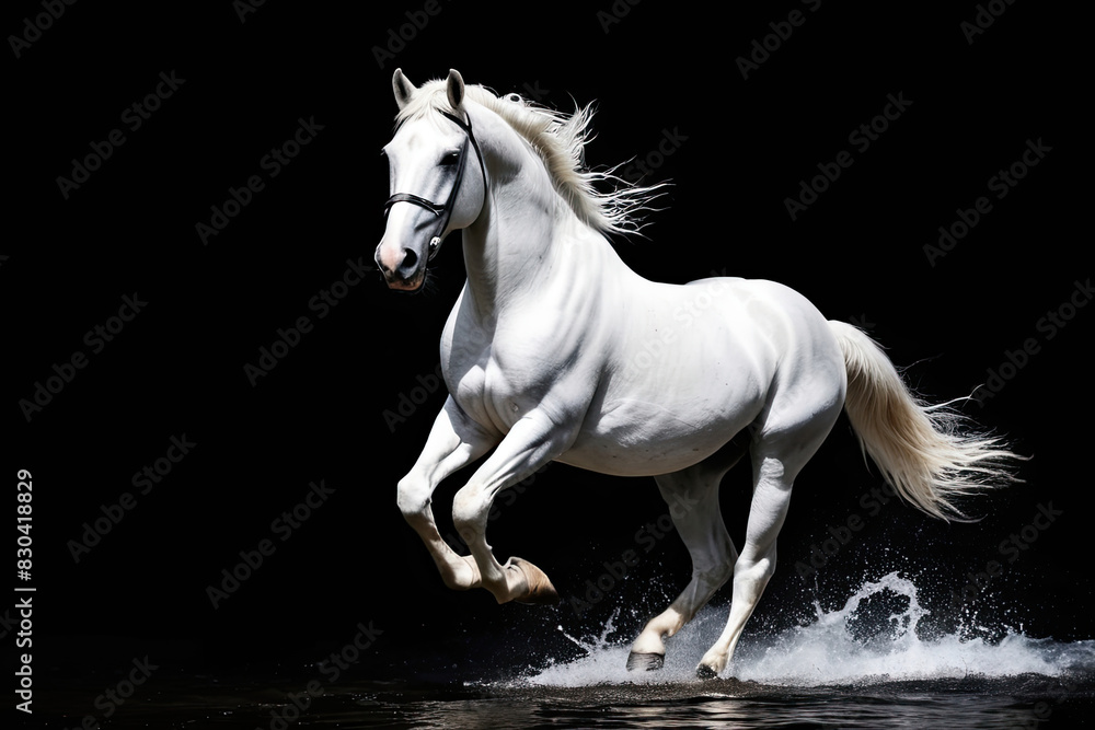 Running horse, Realistic images of wild animal Running horse, Realistic images of wild animal