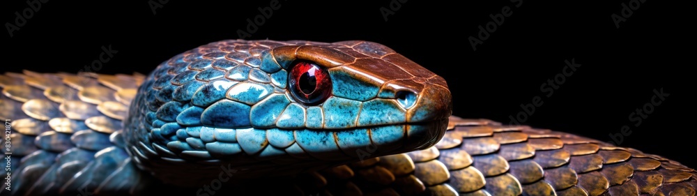 Fototapeta premium head king cobra snake background wallpaper