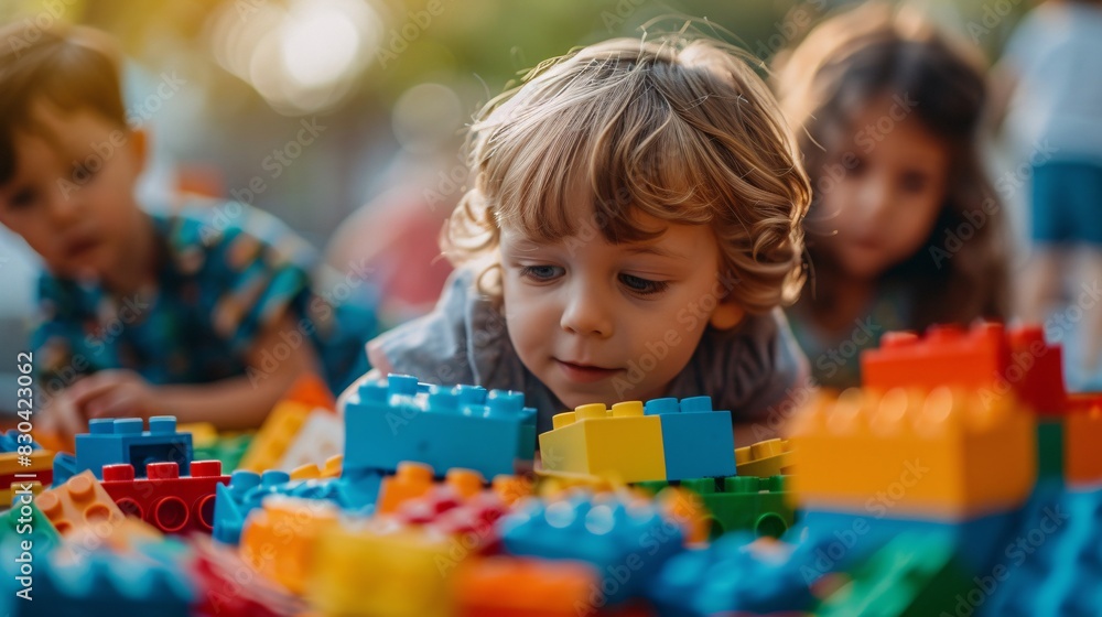 Children playing with blocks. Children playing with colorful building blocks, Creative playtime, Imagination and creativity, Educational fun Children playing with blocks. Children playing with colorful building blocks, Creative playtime, Imagination and creativity, Educational fun