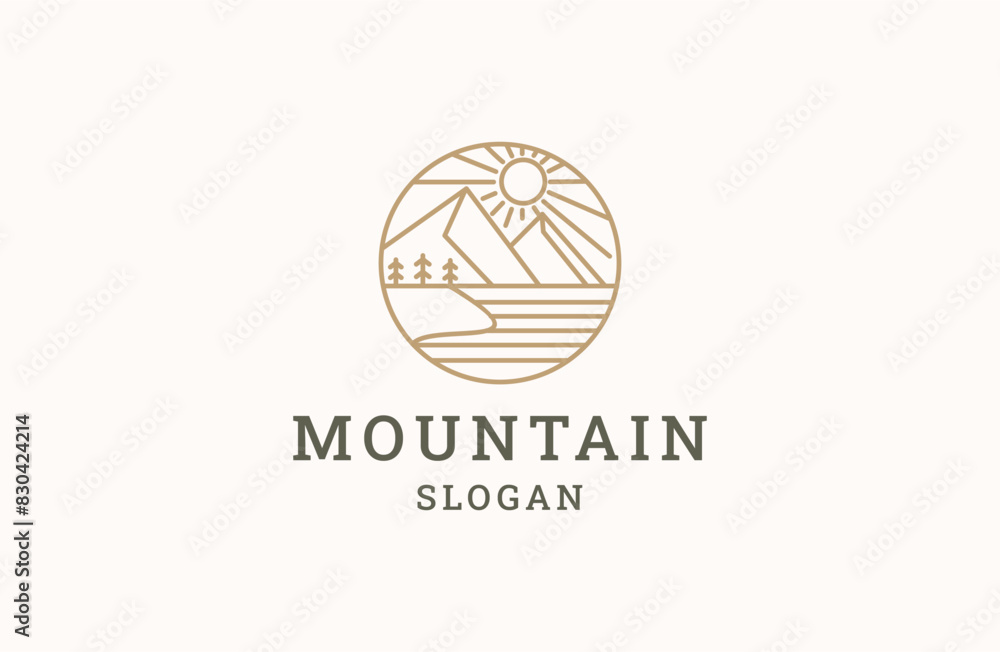 mountain logo design icon vector template mountain logo design icon vector template