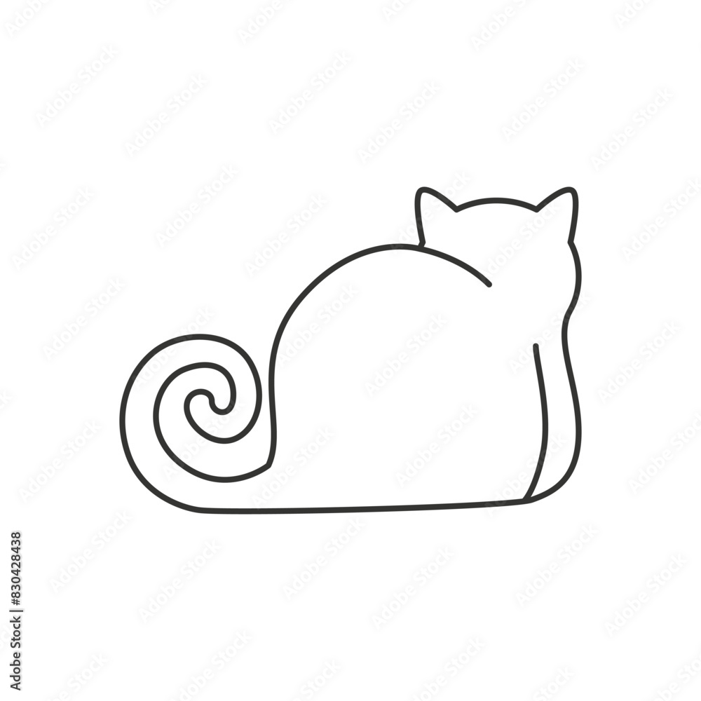 Obraz premium Cute cat illustration