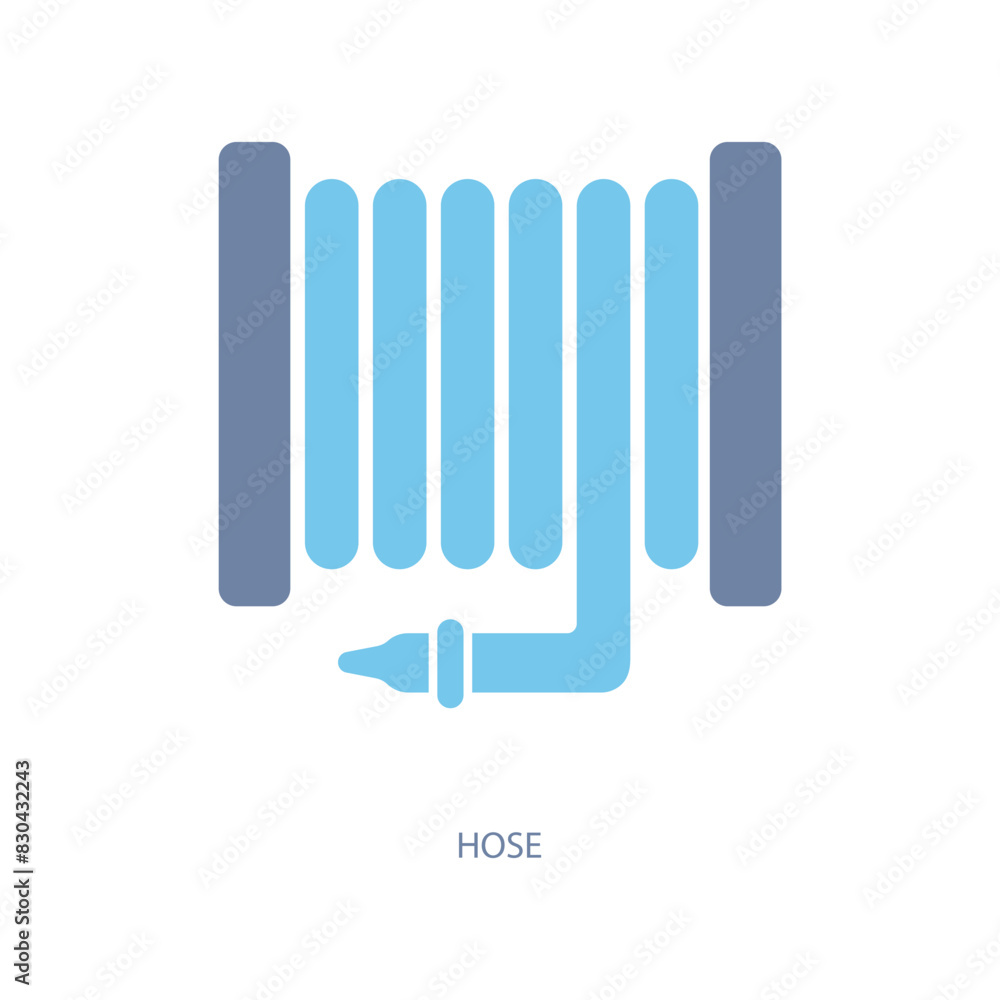 hose concept line icon. Simple element illustration. hose concept outline symbol design. hose concept line icon. Simple element illustration. hose concept outline symbol design.
