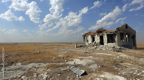 Desolate Landscapes Scarred by the Ravages of War photo