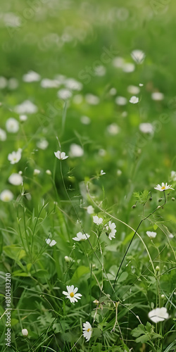 Prado Primaveril repleto de flores silvestres em flor