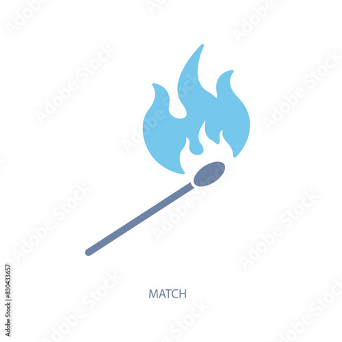 match concept line icon. Simple element illustration. match concept outline symbol design.