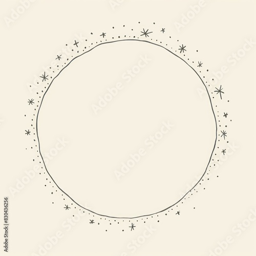 Star backgrounds circle space.