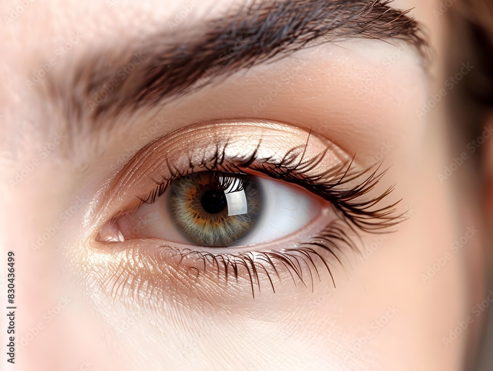 Natural-Looking Eyelash Extensions with Subtle Curl Against Clean Background Natural-Looking Eyelash Extensions with Subtle Curl Against Clean Background