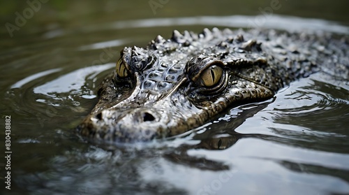 crocodile in the water