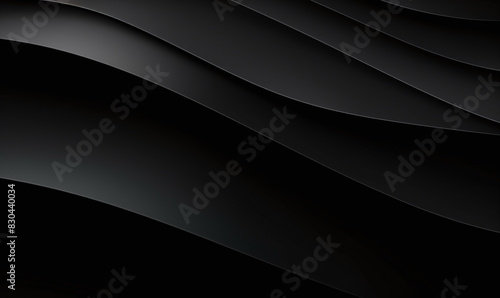 Sleek black wave background photo