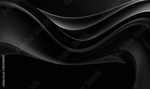 Smooth black gradient waves
