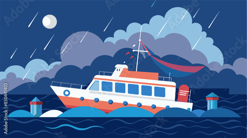 During stormy weather the eVTOLs proved to be a lifeline allowing researchers and staff to travel safely and avoid being stranded at the coastal research station.. Vector illustration