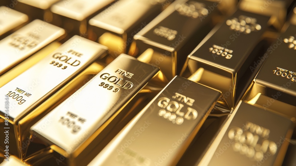 Gold bars isolated on white background. Financial concept. Gold bars isolated on white background. Financial concept.