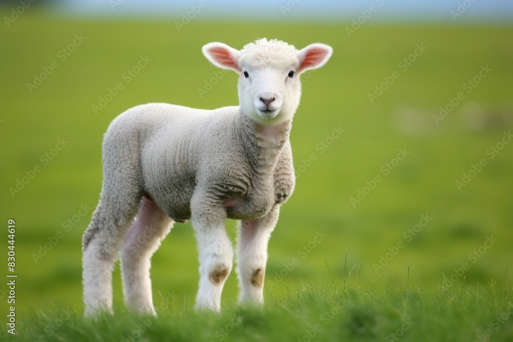 Lamb livestock outdoors standing. Lamb livestock outdoors standing.