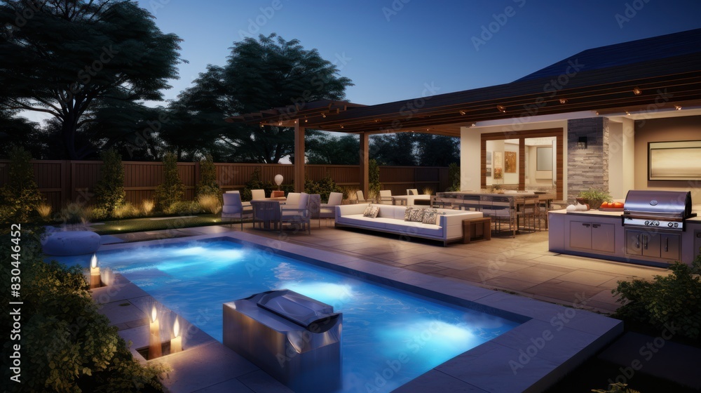 home with a swimming pool, a hot tub home with a swimming pool, a hot tub