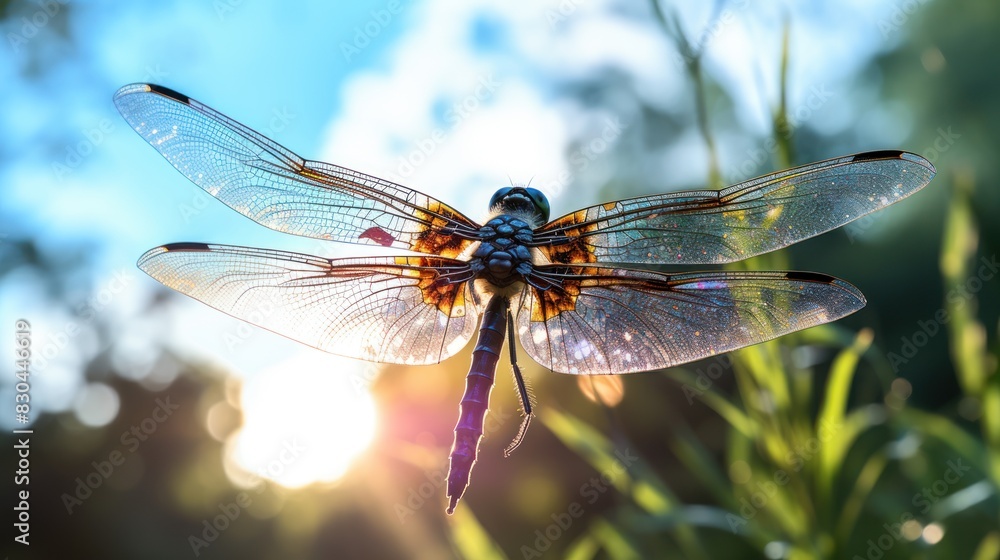 dragonfly hovering in mid-air, dragonfly hovering in mid-air,
