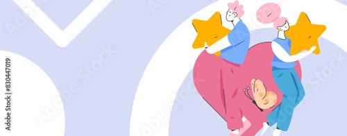 Happy Valentine's Day flat character vector concept business hand drawn illustration
