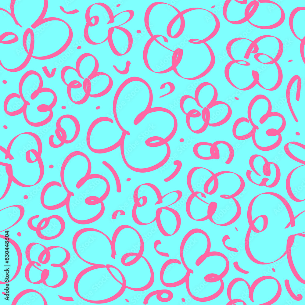 Abstract Floral Vector Seamless Pattern Abstract Floral Vector Seamless Pattern