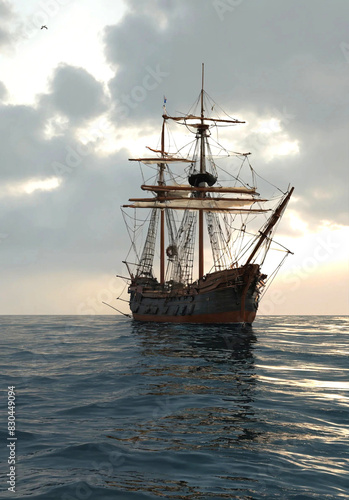 ship in the sea Maritime heritage Sailing Ship